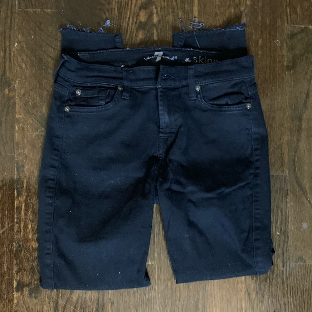 7 for all mankind black The Skinny Jean